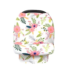 Накидка для медсестры, грудного вскармливания, муслиновая ткань, навес для автокресла, подарок для ребенка, мягкий хлопковый фартук для кормления, цветы, животные, шарф для кормления грудью