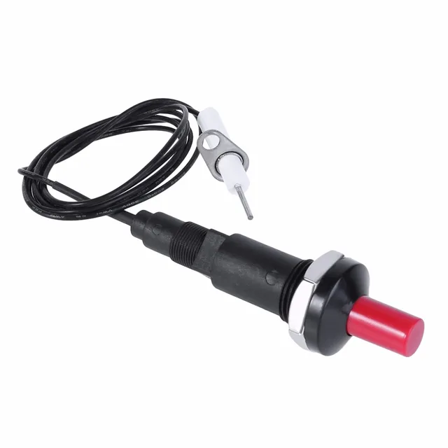 Cheap Piezo Spark Ignition Set With Cable 1000mm Long Push Button Kitchen Lighters PP Plastic Piezoelectric Igniter