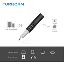 Fornorm мини Беспроводной Bluetooth аудио приемник 3,5 мм Jack громкой связи Bluetooth v4.1 автомобильный набор, свободные руки, Музыка адаптер Bluetooth автомобиля AUX DC 5 V