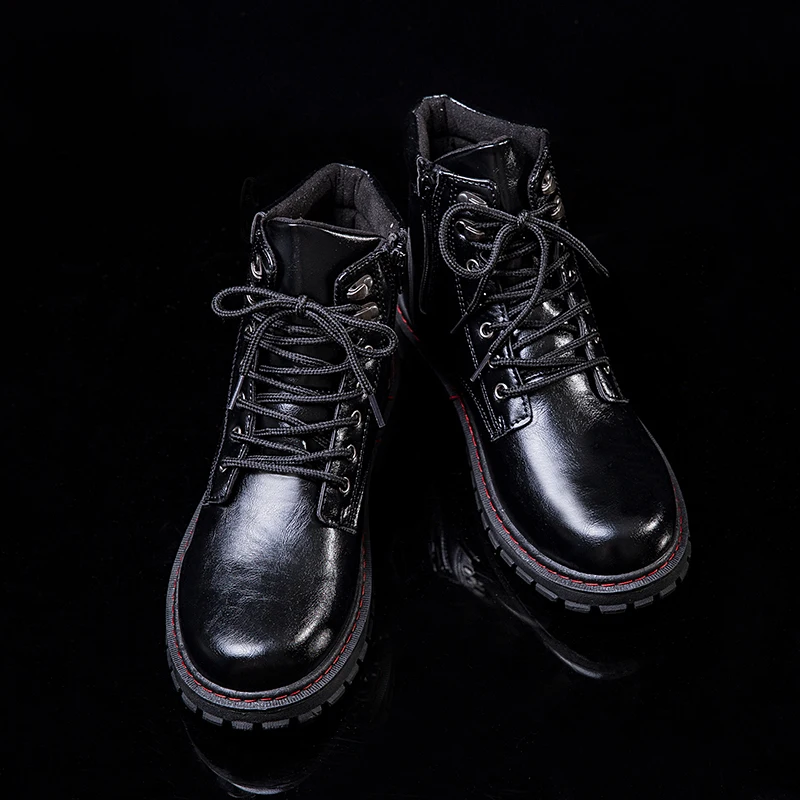 YEINSHAARS/мужские ботинки классические ботинки martin из натуральной кожи модные ботильоны повседневная мужская обувь на шнуровке в винтажном стиле на молнии