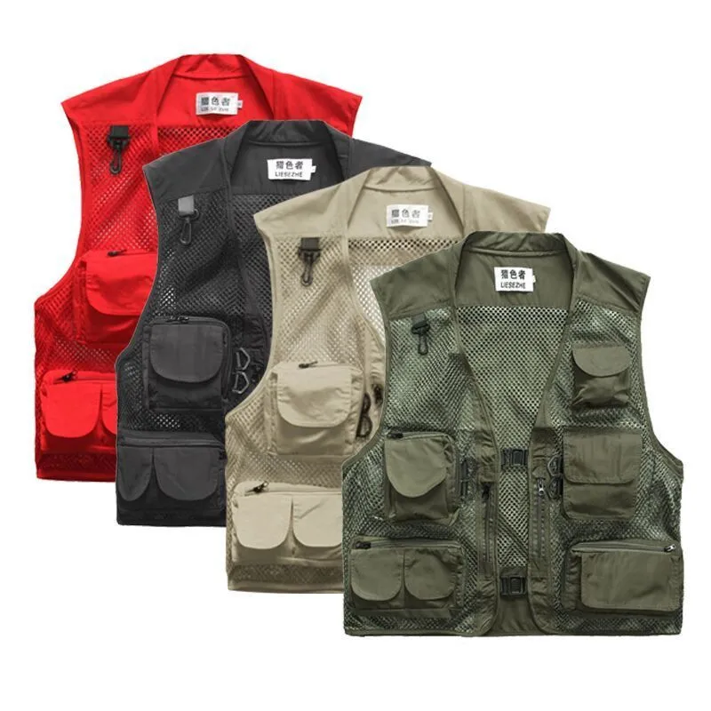 Buy Men's Multi Pocket Fishing vest Quick