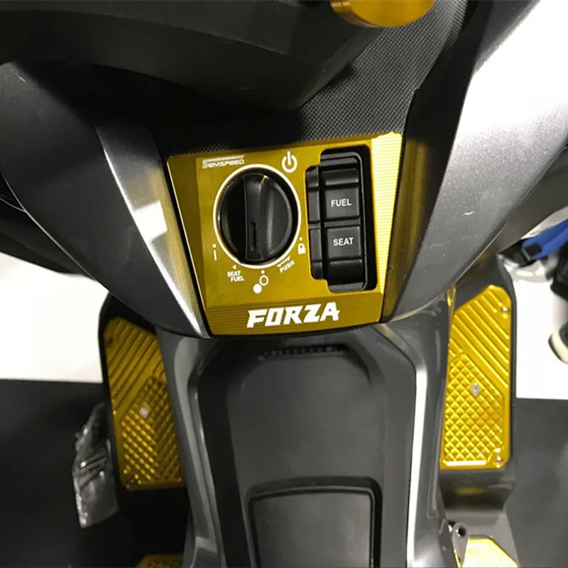 Мотоцикл изменение MF13 FORZA300 250 Электрический переключатель кнопка блокировки двери Крышка решетка радиатора для Honda MF13 Forza300 Forza250 19