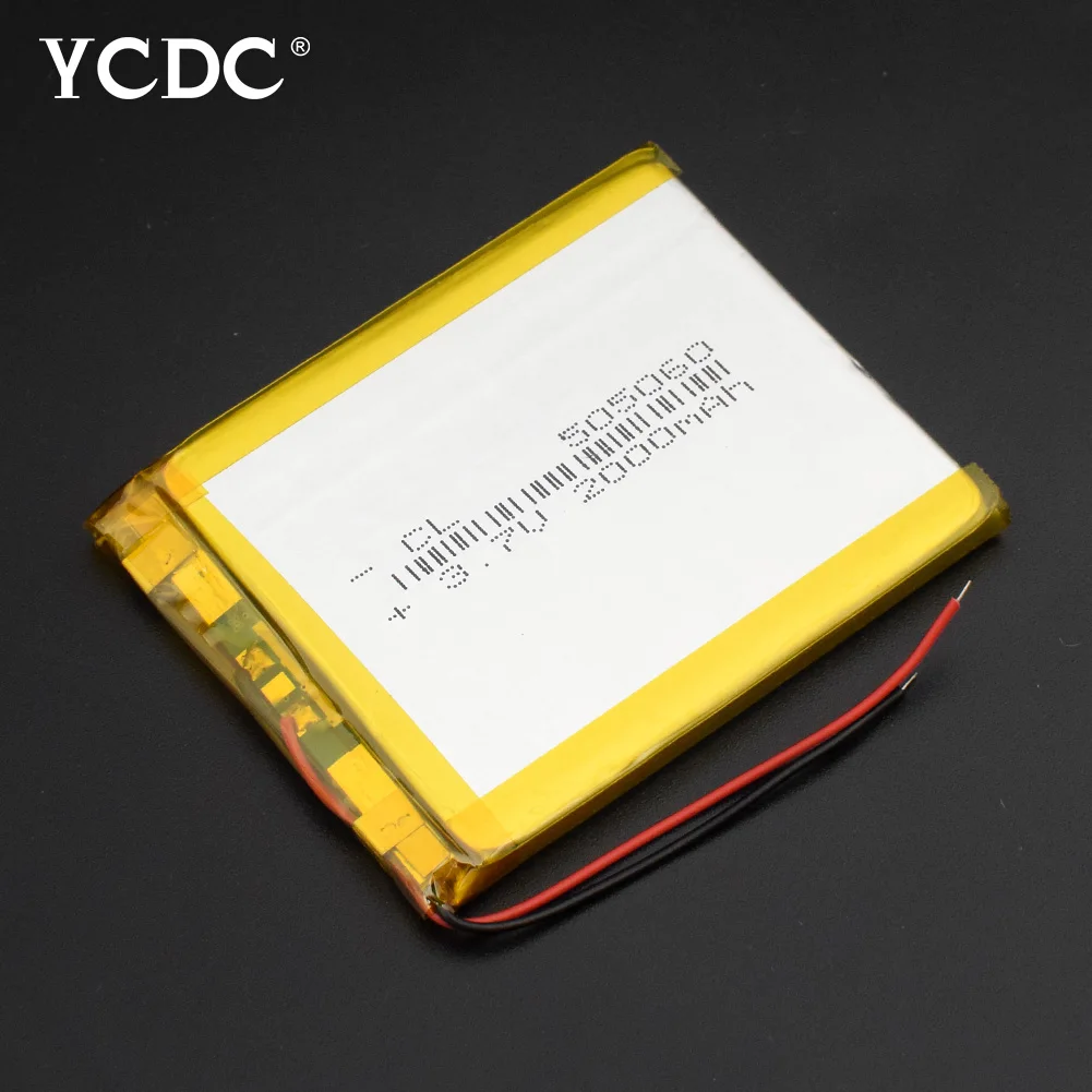 

1/2/4 Pieces 3.7 V Polymer Lithium Li-po Battery Rechargeable 505060 2000mA MP4 MP5 GPS Bluetooth Speaker Headphone Camera Radio