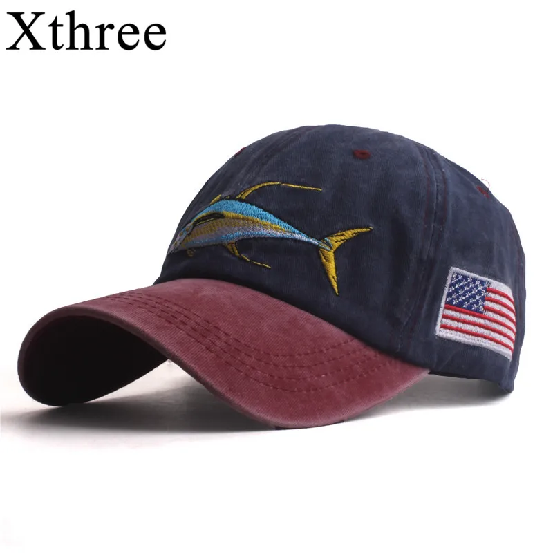 Xthree الرجال قبعات البيسبول للرجال كاب نمط النساء قبعة snapback التطريز الأسماك كاب عارضة casquette أبي قبعة قبعة بتصميم هيب هوب
