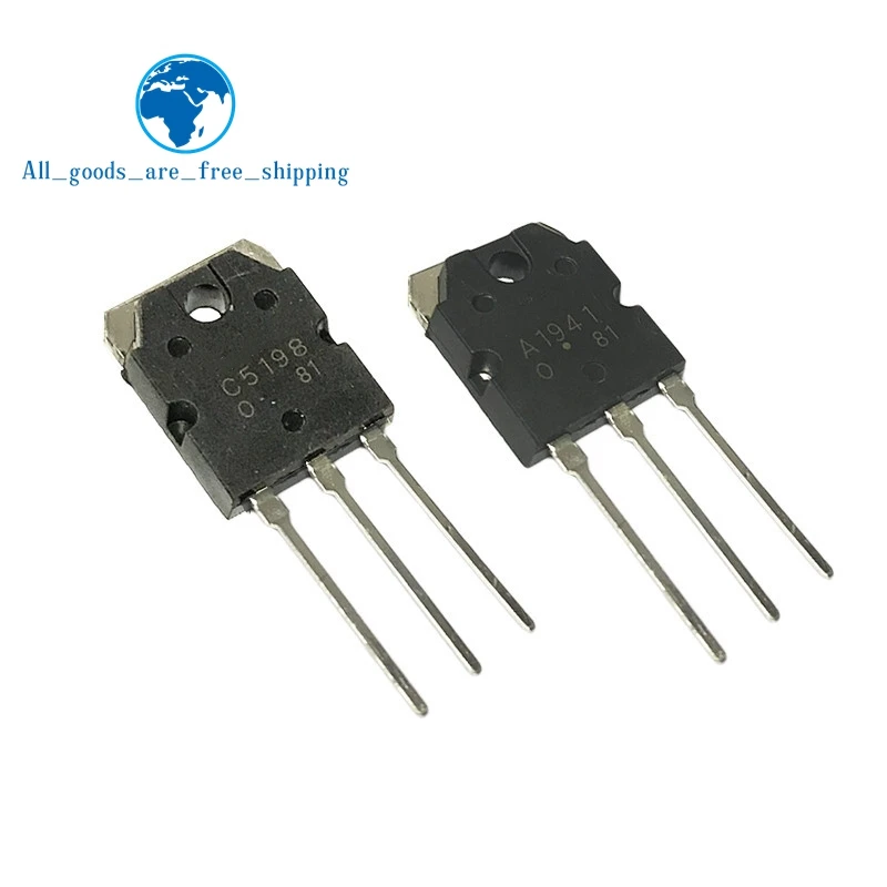 

1pairs 2SC5198 2SA1941 TO3P ( A1941 + C5198) TO-3P Transistor original authentic