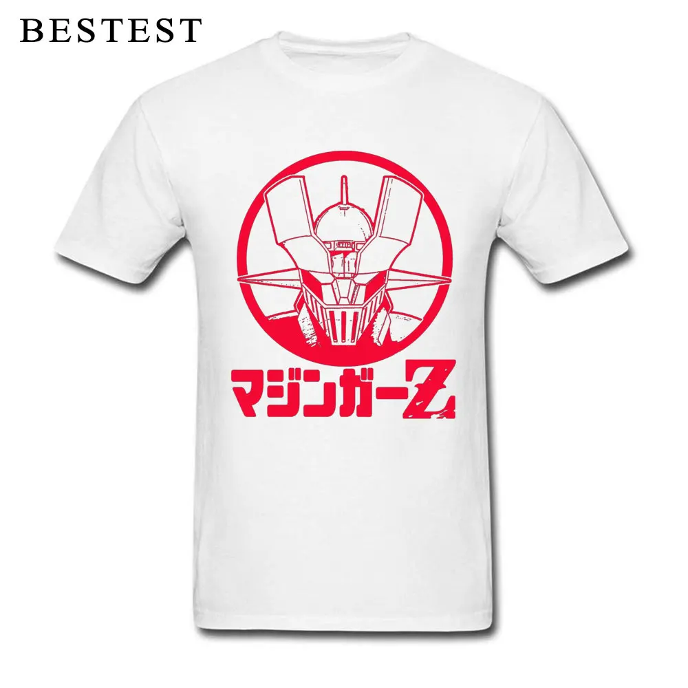 

Mazinger Z T-shirt Men Super Robot Manga T Shirt Japanese Designer Tshirt Comics Fashion Clothes Heavy Metal Streetwear Cotton