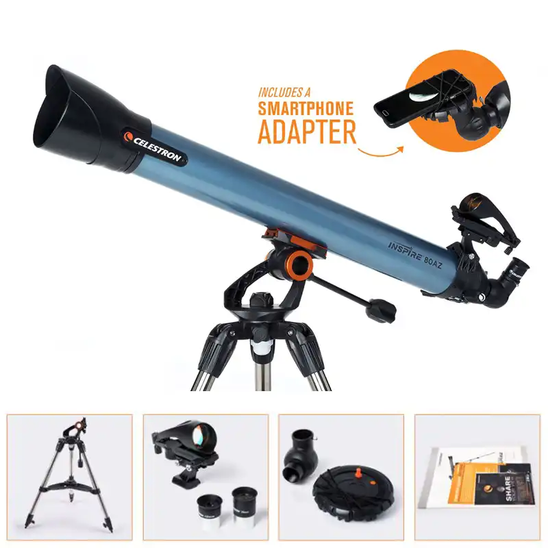 celestron inspire 80 refractor telescope