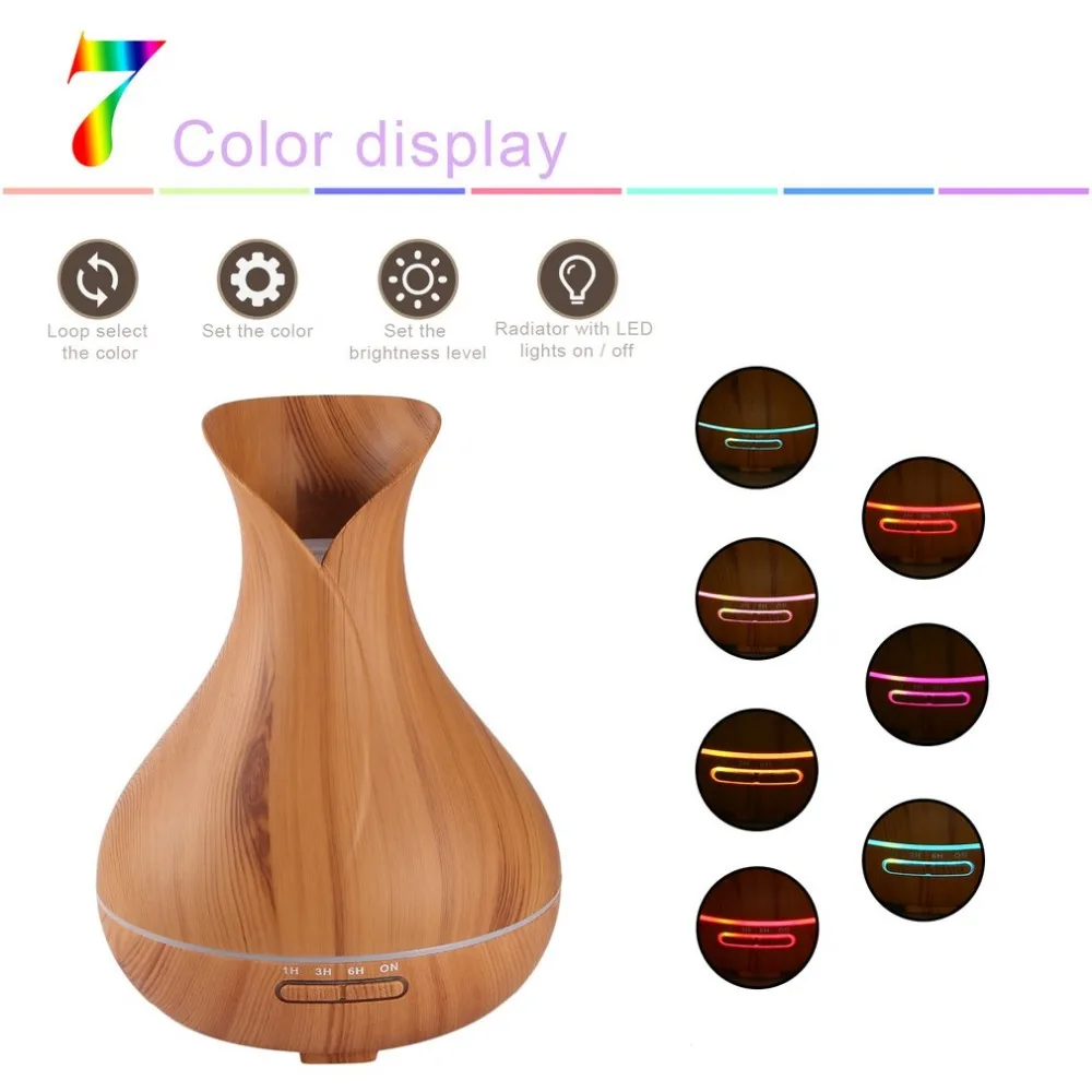 

Ultrasonic Aroma Diffuser Mist Maker Compact Air Humidifier for Household Use Great Home Decor with LED Colorful Light