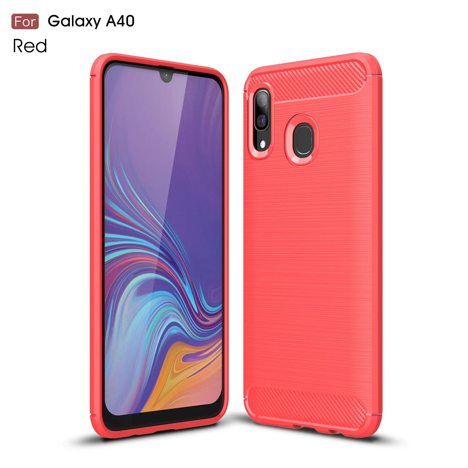 Для samsung Galaxy A40 40A силиконовый чехол ТПУ SM-A405FN/DS SM-A405F/DS бампер из углеродного волокна крышка SM-A405F SM-A405FN мягкие принципиально