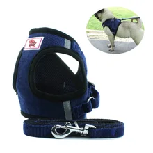 High Quality Comfortable Pet Dog Harness Leash Set Adjustable Breathable Dog Cat Collar Vest Harness Dog Puppy Pet Chest Strap
