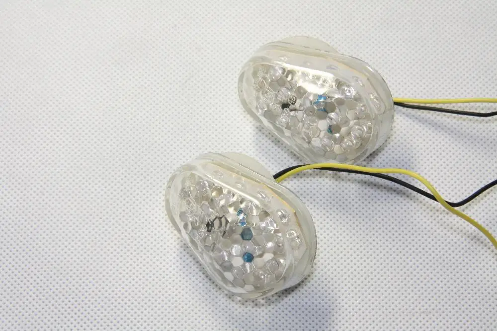

Aftermarket free shipping motorcycle parts LED Turn Signals Lights for Kawasaki ZX6R ZX7R ZX9R ZX10R ZX12R ZZR600 Clear