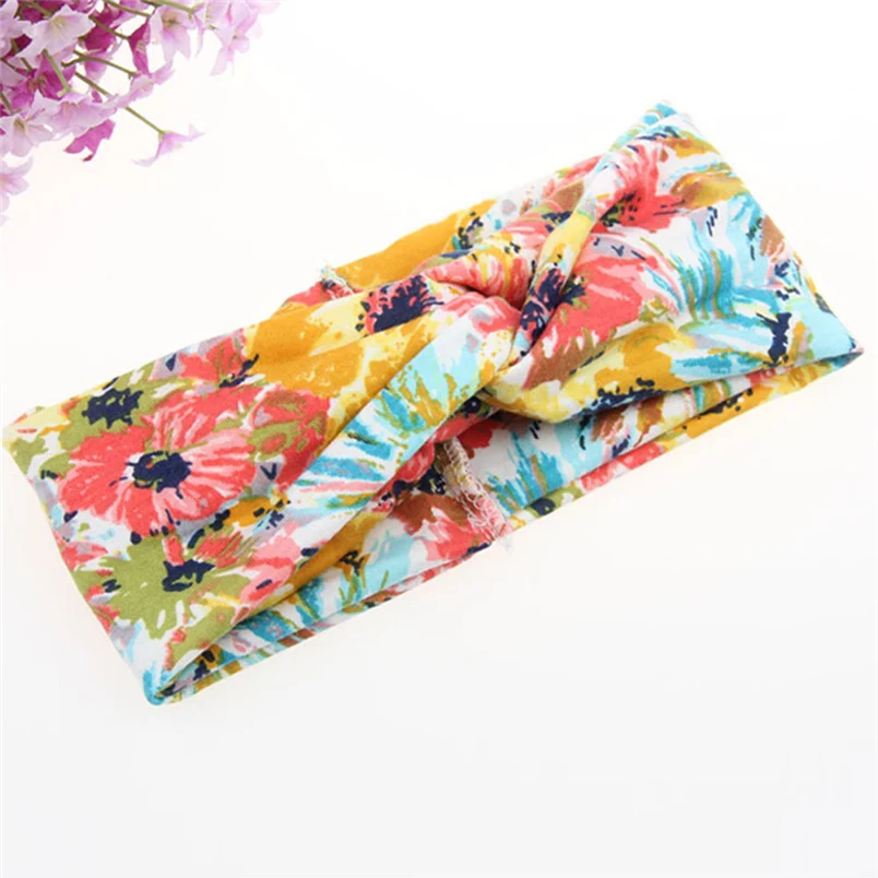 Fashion Ladies Twist Knot Pattern Headband Elastic Head Wrap Turban Hair Band Flower Accessories Hair Band Free Shipping F#K28 (18)