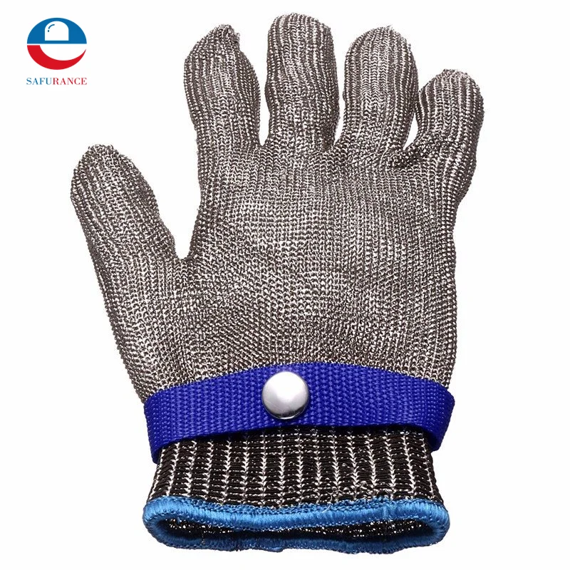 

Durable Quality Safety Cut Proof Stab Resistant Stainless Steel Metal Mesh Butcher Glove Free Shipping