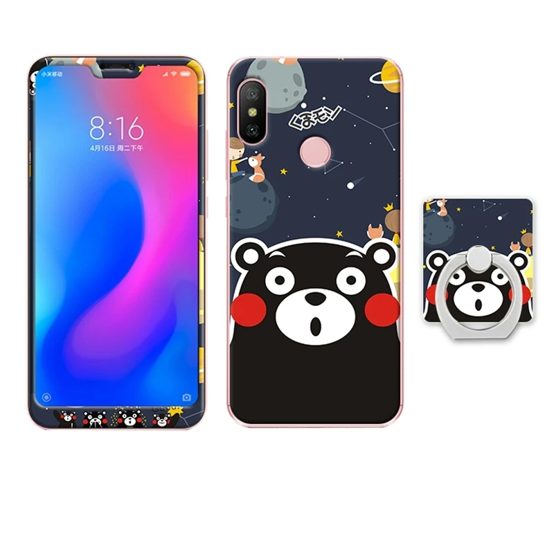 Xiaomi redmi 6 pro redmi 6 redmi 6a mi A2 lite glass case cover  (33)