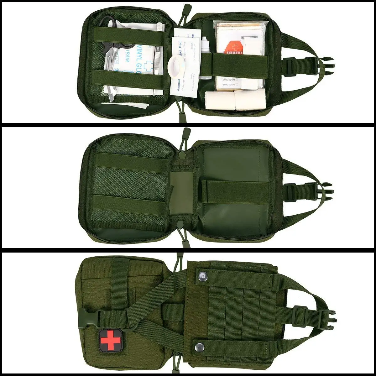 Медицинская сумка NylonTactical Molle для использования на открытом воздухе военная