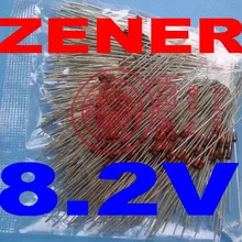 500 шт./лот) 8,2 V 1/2 W зенеровский диод, 0,5 Ватт, DO-35 посылка
