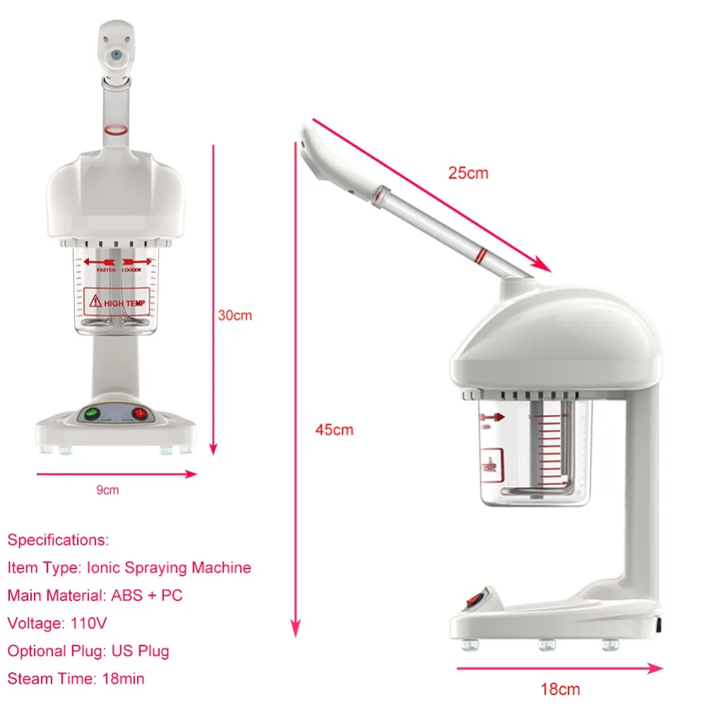 Бытовые ионной опрыскиватель лица пароход салон Озон и SPA паром уход за кожей машина 110 В/220 В США ЕС Plug опционально