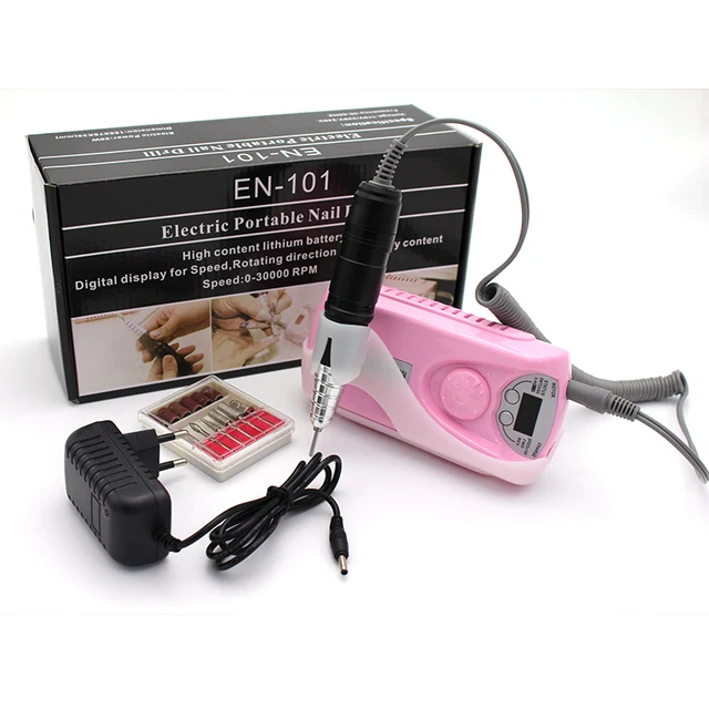 Rechargeable 20w 30000rpm Electric Nail Drill Machine Acrylic Rechargeable 20w 30000rpm Electric Nail Drill Machine Acrylic File Manicure Pedicure Kit Set