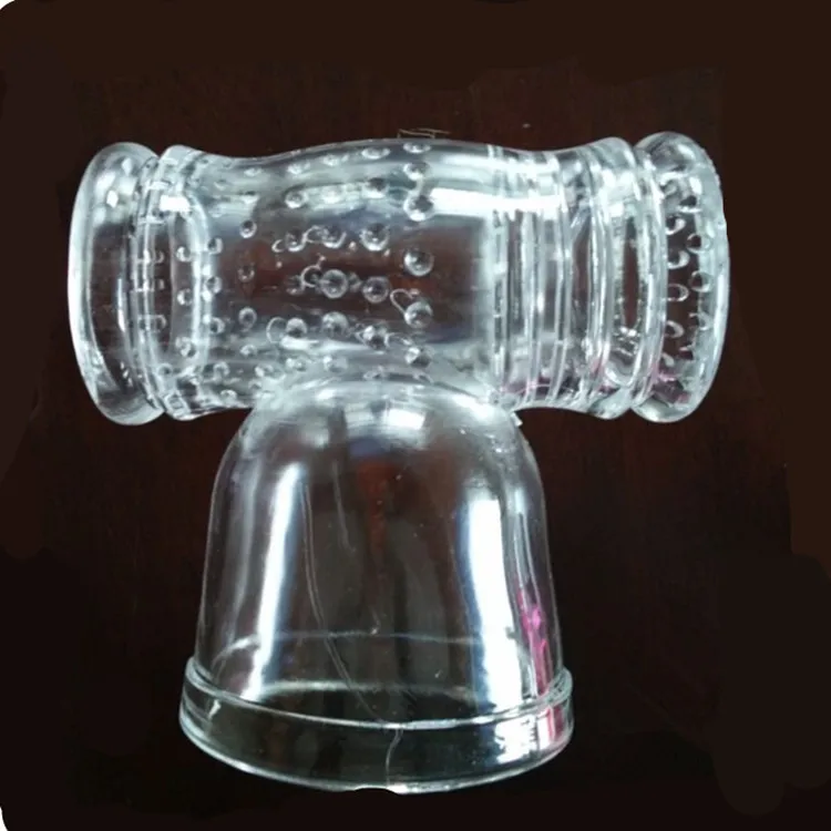 Najtaniej Mężczyzna Penis Exerciser Av wibrator magiczna różdżka masażer pokrowiec na główkę załącznik produkty erotyczne dla mężczyzn