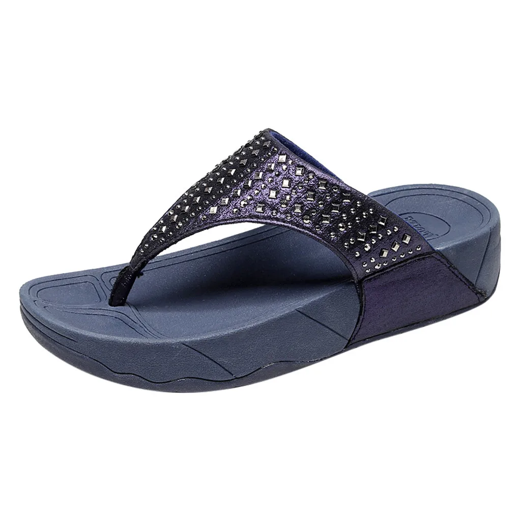 

SAGACE Ladies Slipper Flat with Shoes Women Ladies Fashion Wedges Causal Flats Beach Anti-Slip Slipper Shoes Sandals 2019