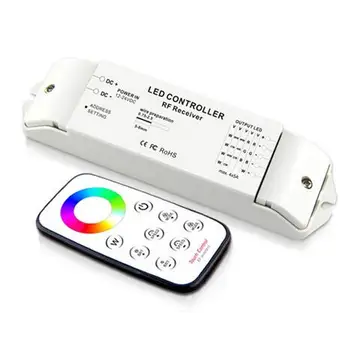 

T4+R4 touch series led rgbw controller with rf touch remote control 12v-24v,Switch Control 5050 3528 RGB Strip Lighting