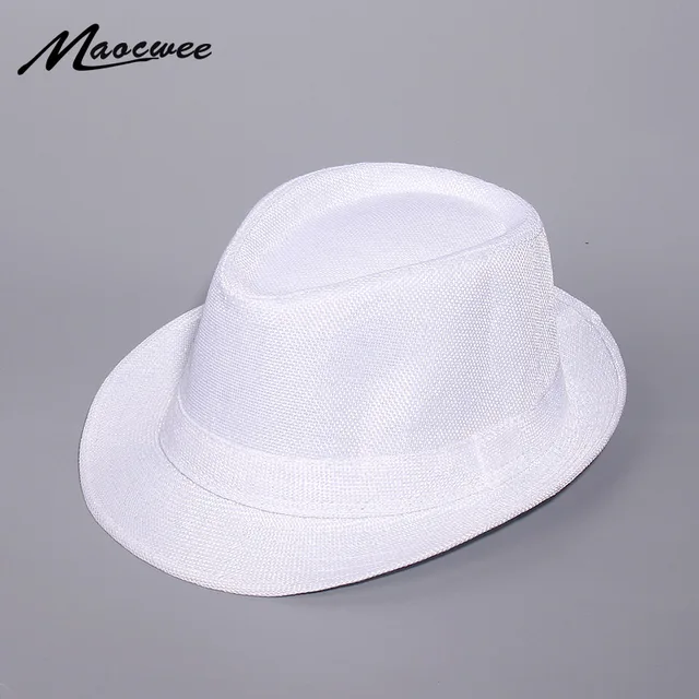 Spring And Summer White Jazz Outdoor Hat Panama Hat Women Men Ladies Fedoras Top Jazz Hat For Women Men 2019 New 1