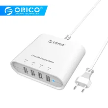 ORICO 4 порта USB настольное зарядное устройство для мобильного телефона портативное умное зарядное устройство для смартфона планшета