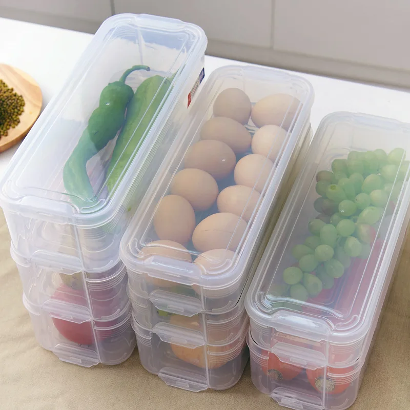 1 шт. пластиковые контейнеры для хранения, контейнеры для еды с крышкой для кухонного шкафа, морозильной камеры Hogard NO22