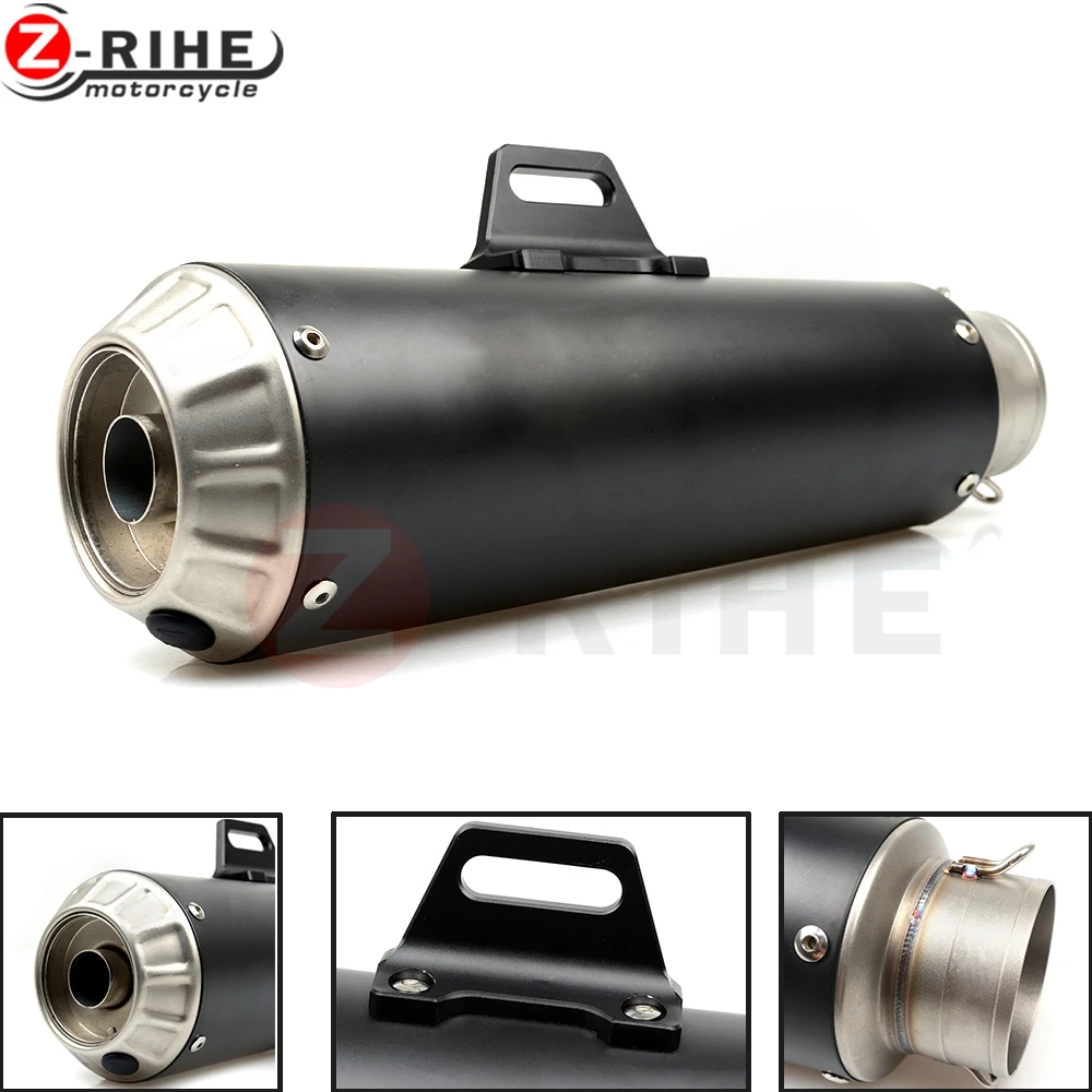 For 51mm Motorcycle Exhaust Pipe Scooter Modified Muffler Pipe