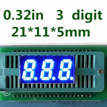 Горячая распродажа! 3 Бит 3 Бит общий катод цифровой трубки 0,3" 0.32in. Синий светодиодный-значный 7-сегментный светодиодный дисплей