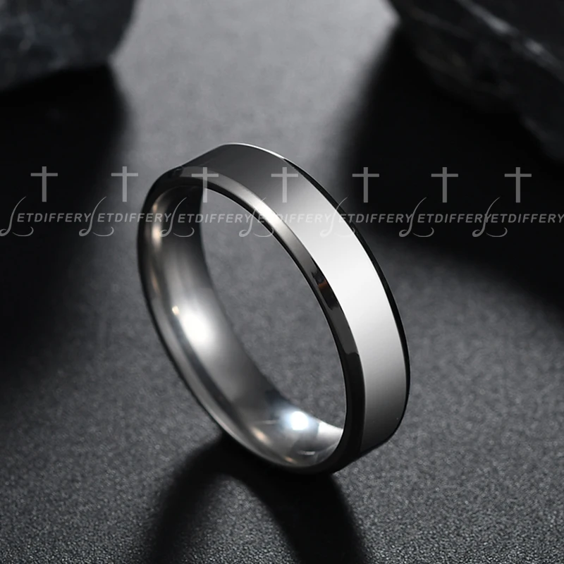 6mm Simple Stainless Steel Men Women Ring Gold Color Size 5-13 gold color rings,stainless steel ring,finger ring,gold color ring,adjustable rings