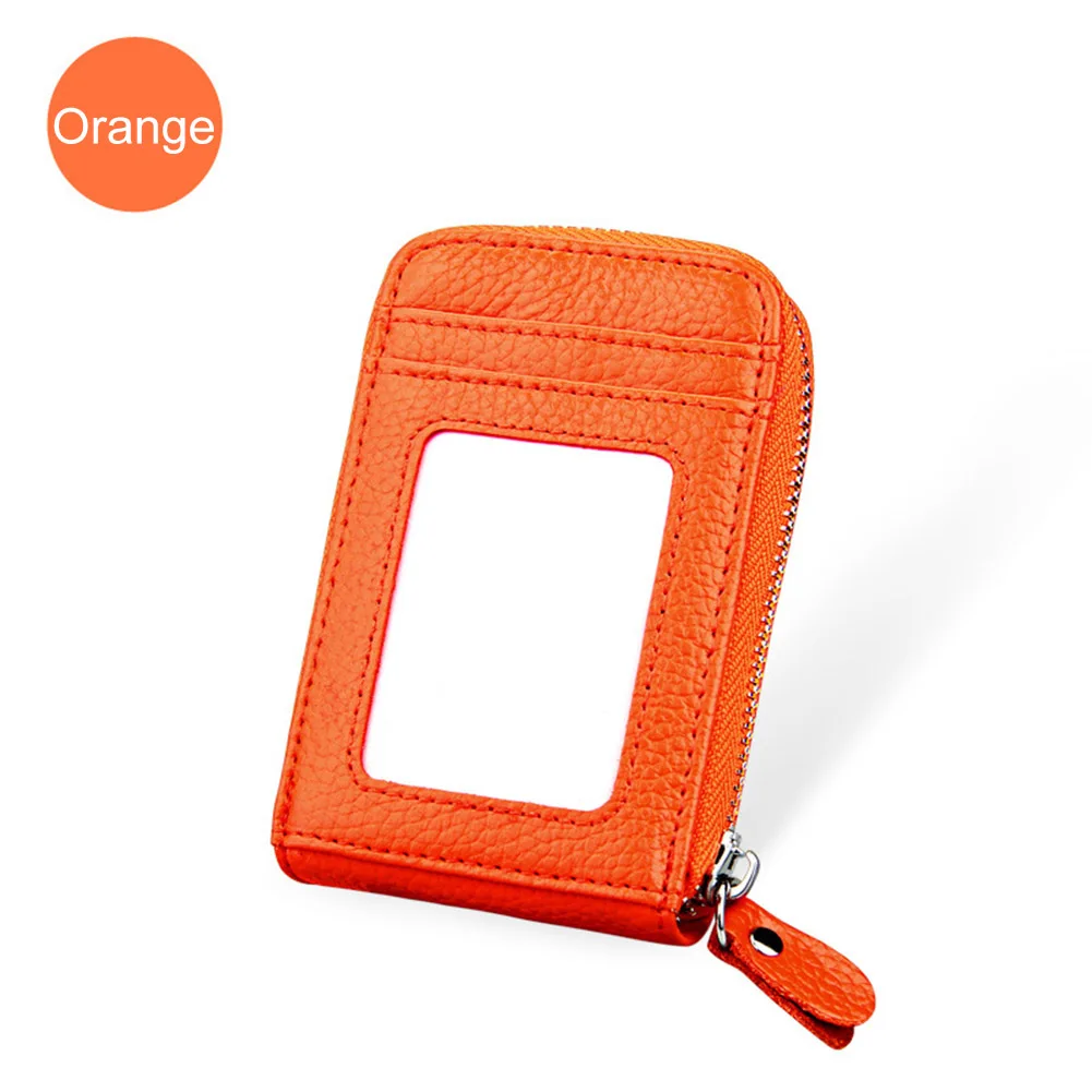 

New Arrival Genuine Leather Credit Card Holders RFID Wallet Business Bank Cards Case Cardholder Purse