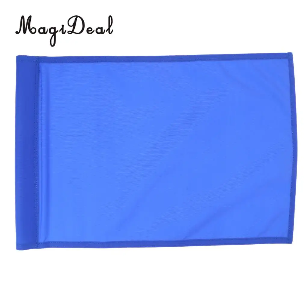 MagiDeal Golf Flag Backyard Practice Golf Hole Pole Cup Flag Nylon Putting Green Flags 510mm x 350mm Sports Golf Accessories