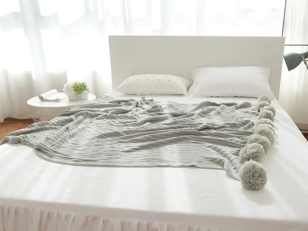 Повседневные вязаные одеяла в скандинавском стиле для кровати, розовые одеяла, покрывала для дивана, кровати в клетку, подарки для женщин