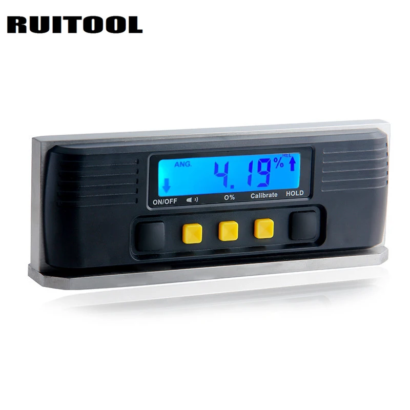 

RUITOOL Digital Angle Ruler Inclinometer Magnetic Stainless Steel Base Electronic Protractor Angle Meter