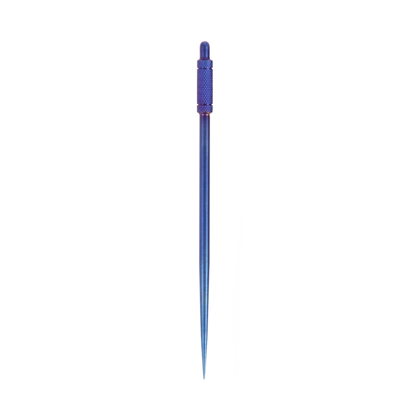 Tiartisan 2 pcs Toothpick Fruit Pick Titanium Metal Portable Eco-friendly Lightweight Self Defense Tool 2pcs / lot