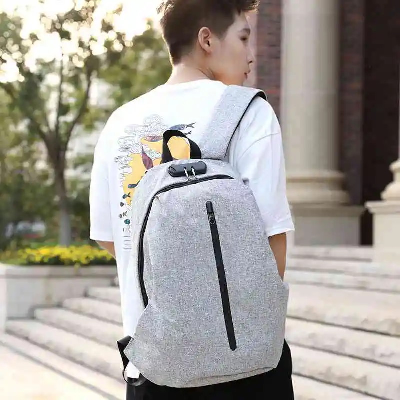 Anti-theft Для мужчин рюкзак модные оксфорды рюкзак для подростков Повседневное школьная сумка Высокое качество Студент Backbag Для мужчин сумка