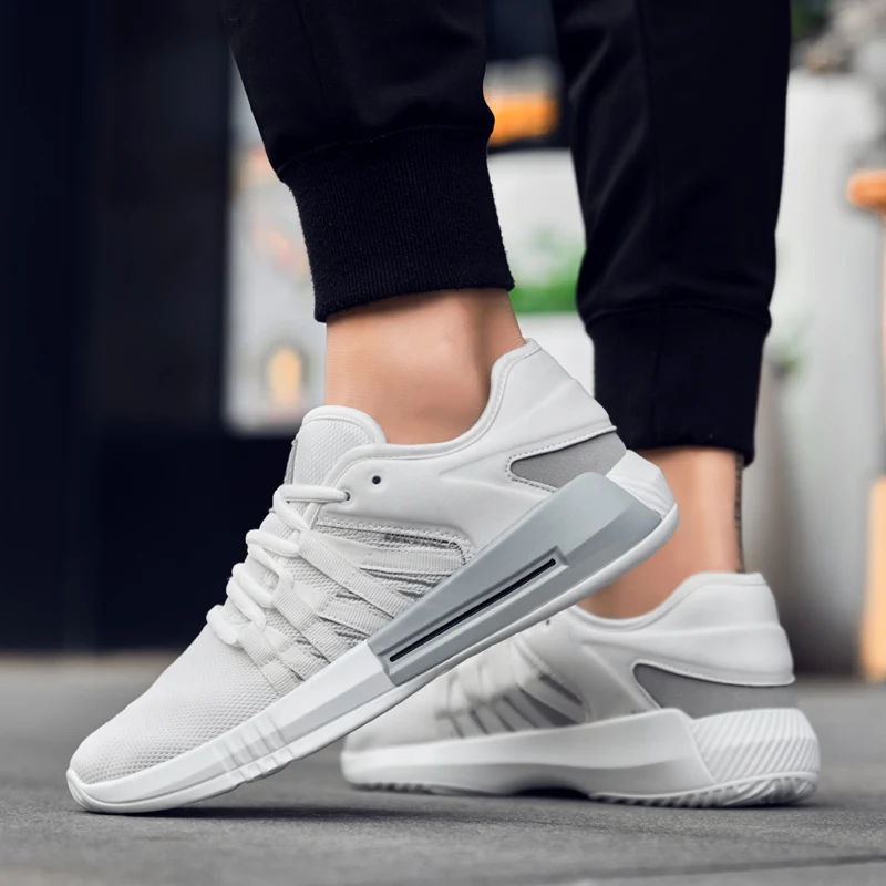 Qualidade Lace up Adulto Sapatas branco Moda Os Azul Alta Novos Dos Calçado Confortável Três De vermelho Respirável Homens Estilo Casual Sapatos Sneaker Cores Da HO7q4aHrn