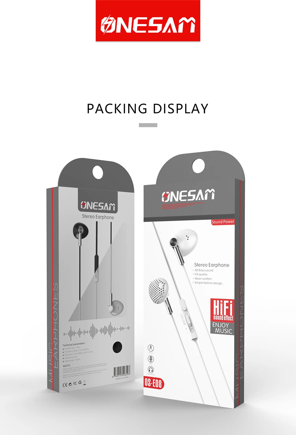 -OS-E08 Headphones factory direct in-ear metal turbine subwoofer line control with wheat universal mobile computer headset wholesale-2