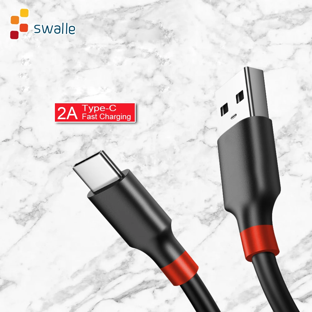 

Swalle Type C Cable for Huawei Mate 20 Pro P20 Lite Supercharge USB C Fast Charging Cable 2A Type-C Cable for Samsung S10 S9