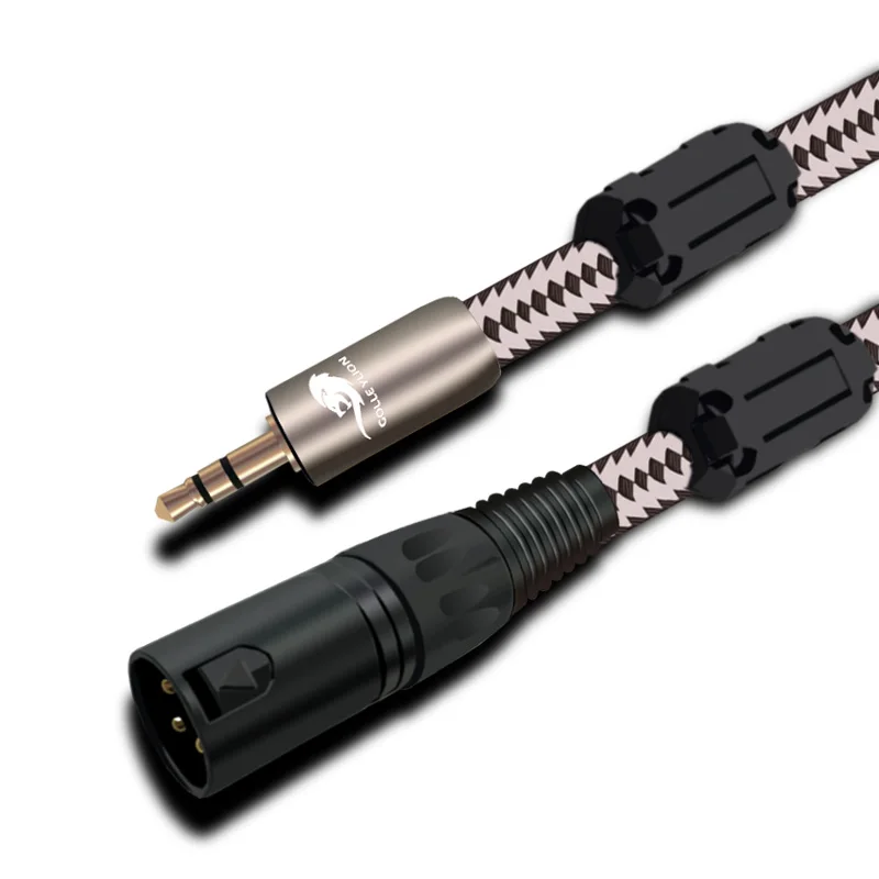 Высококачественный стереокабель Mini Jack 3 5 мм на XLR male контактный аудиокабель для