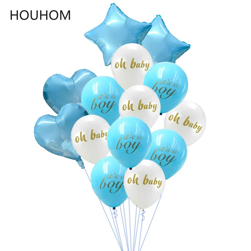 Baby Shower Its A Boy Girl Banner Oh Baby Balloon Garland Gender Reveal Birthday Party Decorations Kids BabyShower Party Favors