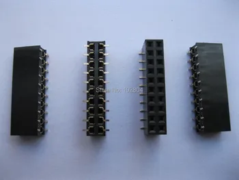 

Gold Plated SMT SMD 2.54mm 2x10 20pin Breakable Female Pin Header Connector Double Row Strip 100 pcs