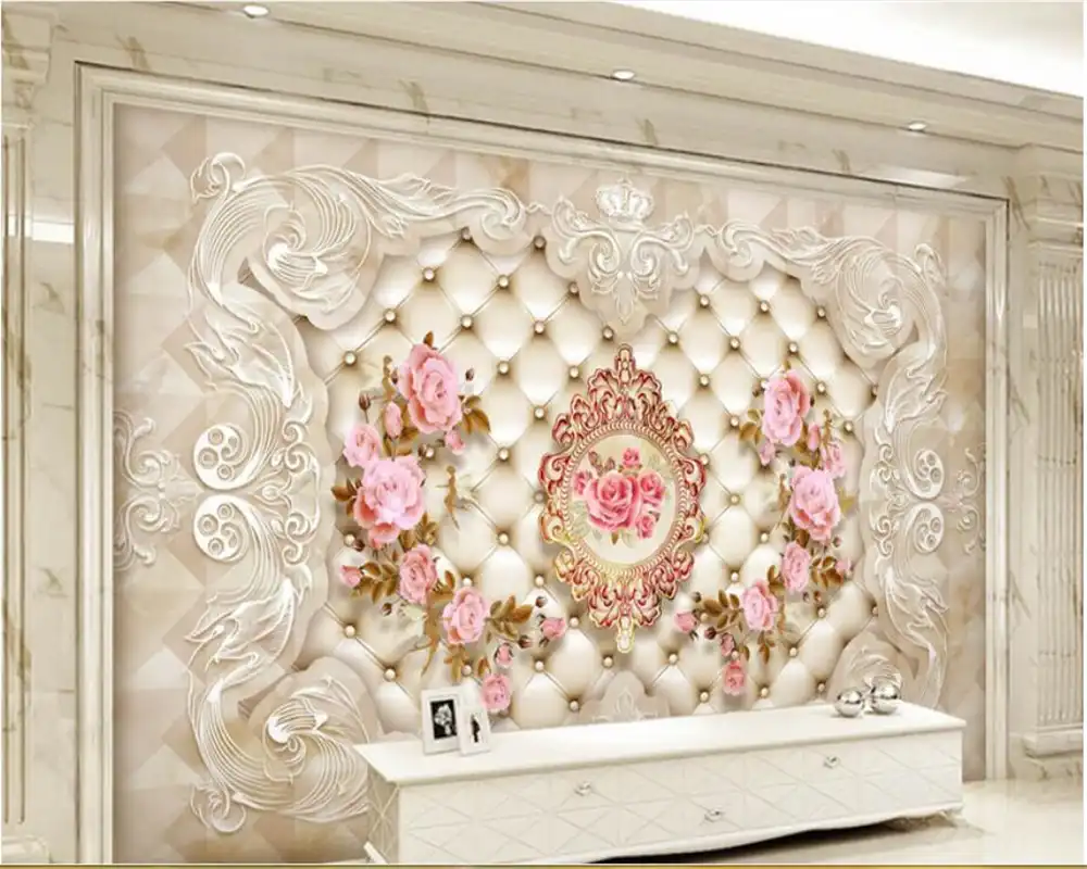 3d Latar Belakang Wallpaper 3d Hd Eropa Soft Case Pola Bunga