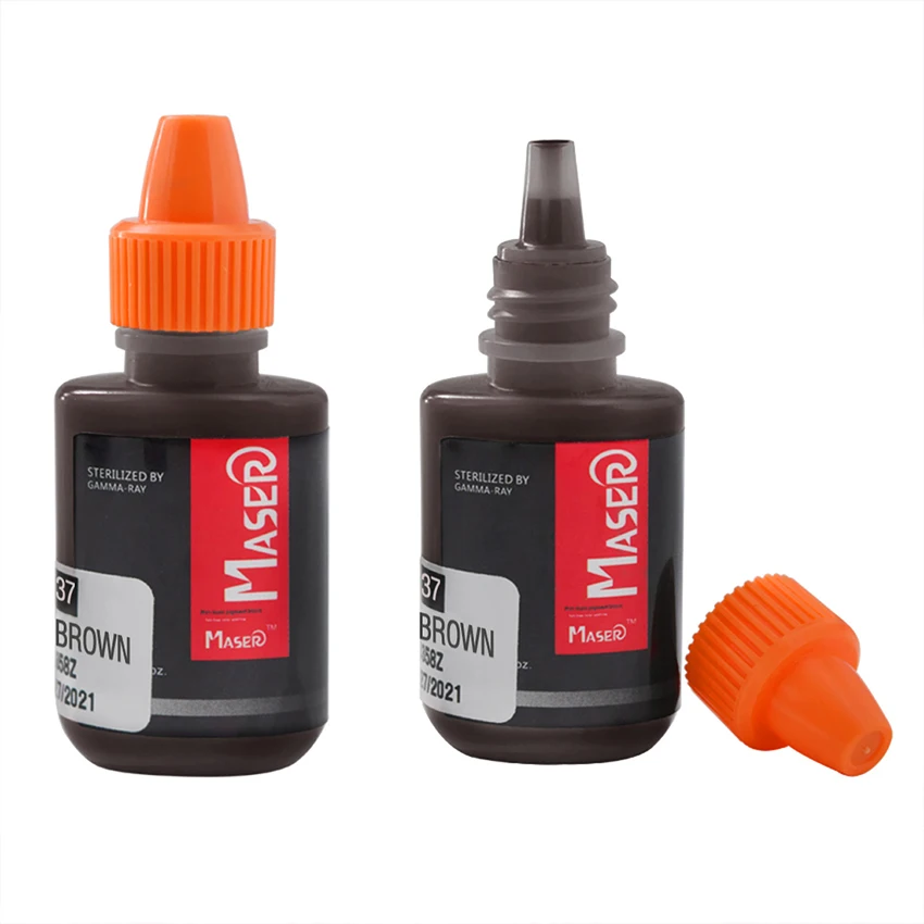 Tattoo Inks Pigment 10 Colors Optional 10ml Permanent Makeup Eyebrow Microblading for Tattoo Machine Pen Ink Cups Beauty Supply