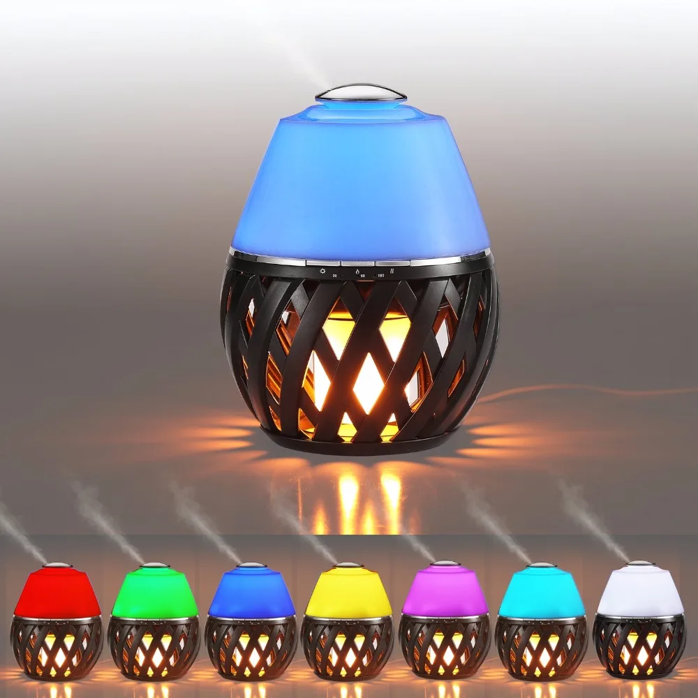

Artpad Modern 12W Ambient Light Lamp Aroma Diffuser Led Flame Light Color Changing USB Bedroom Night Light Warm White
