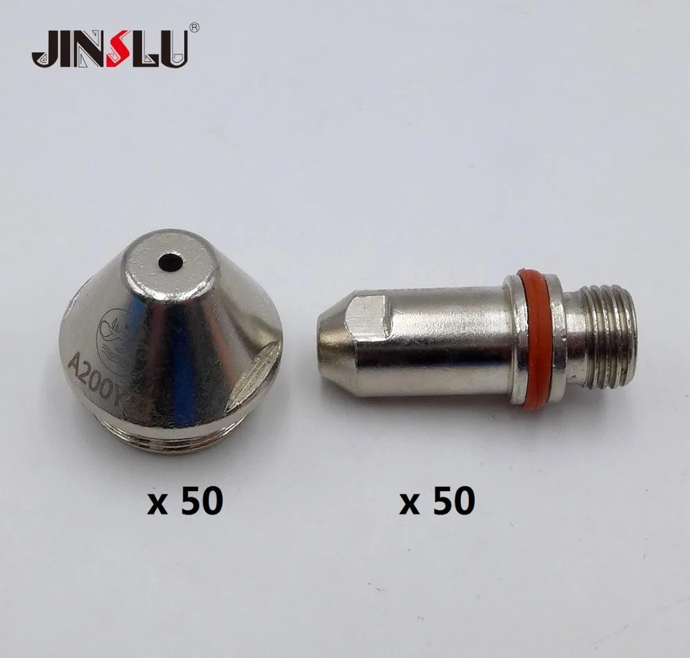 FY-A200 LGK-200 200A Electrode 50pcs + Nozzle Tip 50PCS Plasma consumables welding machine parts