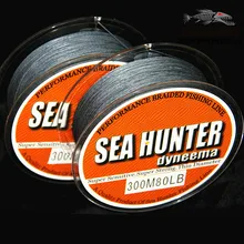 Высокое качество 300 м и 8 нитей PE плетеная линия супер Натяжная линия анти укуса линия