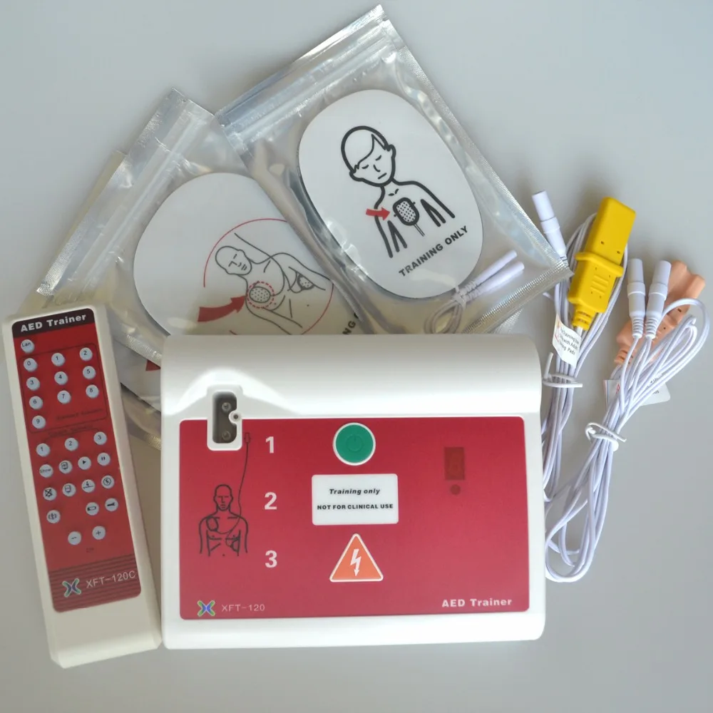 Online Neue CPR Mini AED Trainer Automatisierten Externe Maschine Mit Pads Erste Hilfe Training Gerät Notfall Rettungs Lehre Ausrüstung