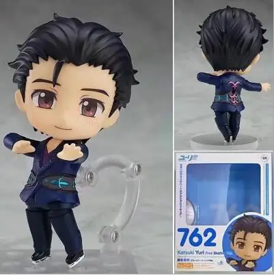 10 см YURI on ICE Nendoroid 762# кацуки Yuri аниме мультфильм фигурка ПВХ игрушки Коллекционные Фигурки для друзей подарки